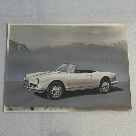 Alfa Romeo Giulietta Spider Factory Press Photo Photograph Autocar Magazine 1959
