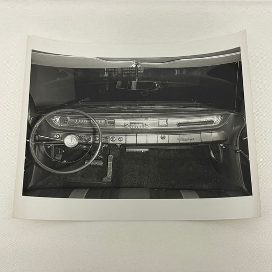 1961 Pontiac Bonneville 4-Door Sedan Car Interior Photo Photograph Print Vintage