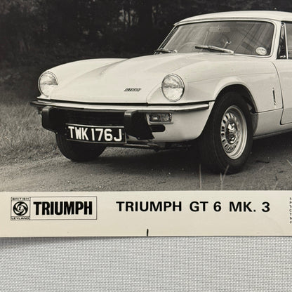 Triumph GT6 Mark 3 Car Factory Press Photo Photograph