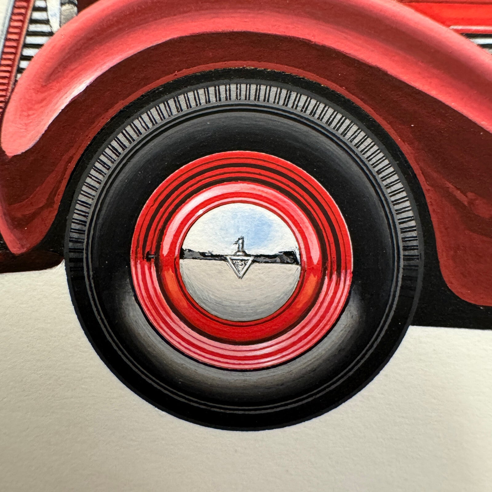 1939 Audi 920 Cabriolet Glaser Automobile Illustration Art Drawing Hand Drawn