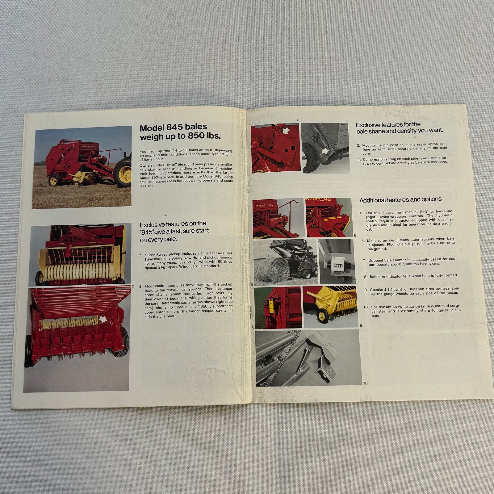 Sperry New Holland Farm Equipment Brochure Hay Balers Movers Handlers Vintage