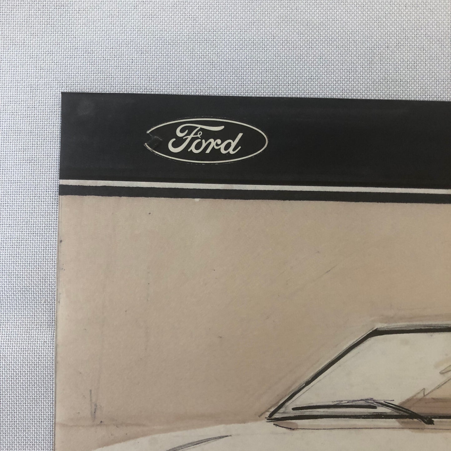 Styling Concept Automobile Illustration Art Drawing Sketch Vintage Ford Granada