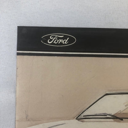 Styling Concept Automobile Illustration Art Drawing Sketch Vintage Ford Granada