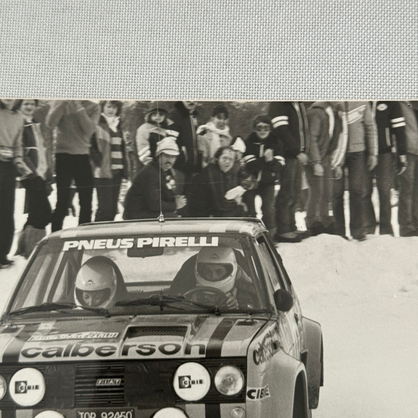 1980 Rallye Monte Carlo Press Photo Photograph DPPI Fiat 131 Abarth Car