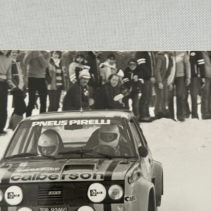 1980 Rallye Monte Carlo Press Photo Photograph DPPI Fiat 131 Abarth Car