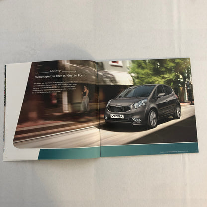 Kia Venga Car Sales Brochure Catalog with Price List GERMAN Market