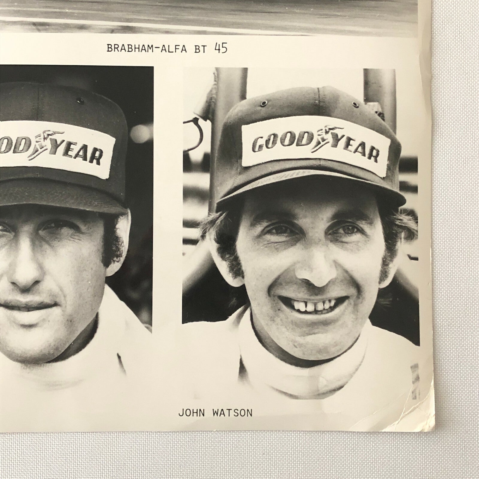 Vintage 1977 Martini Brabham Racing Alfa Romeo Car Press Photo Photograph Pace +