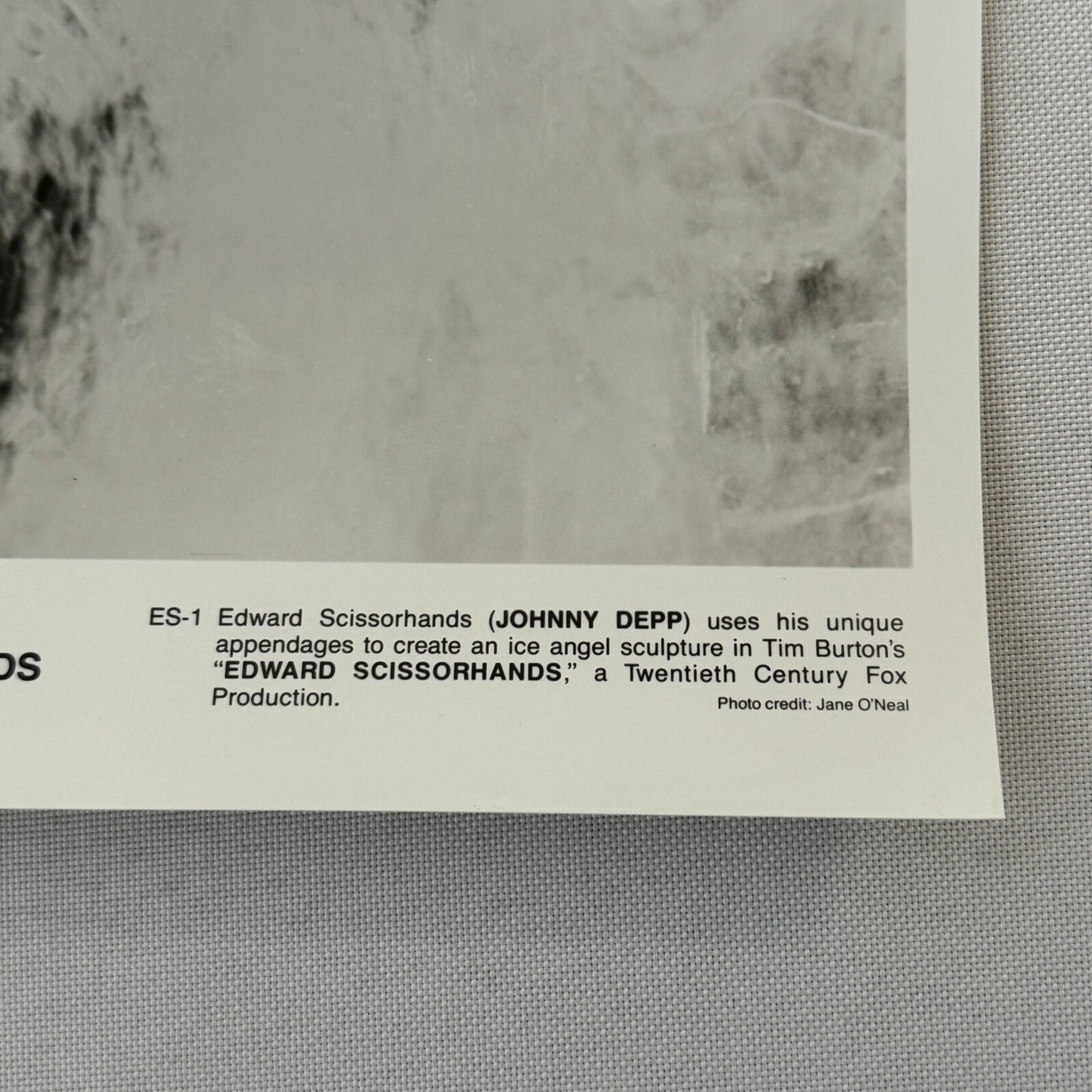 Edward Scissorhands Movie Film Press Photo Photograph Johnny Depp