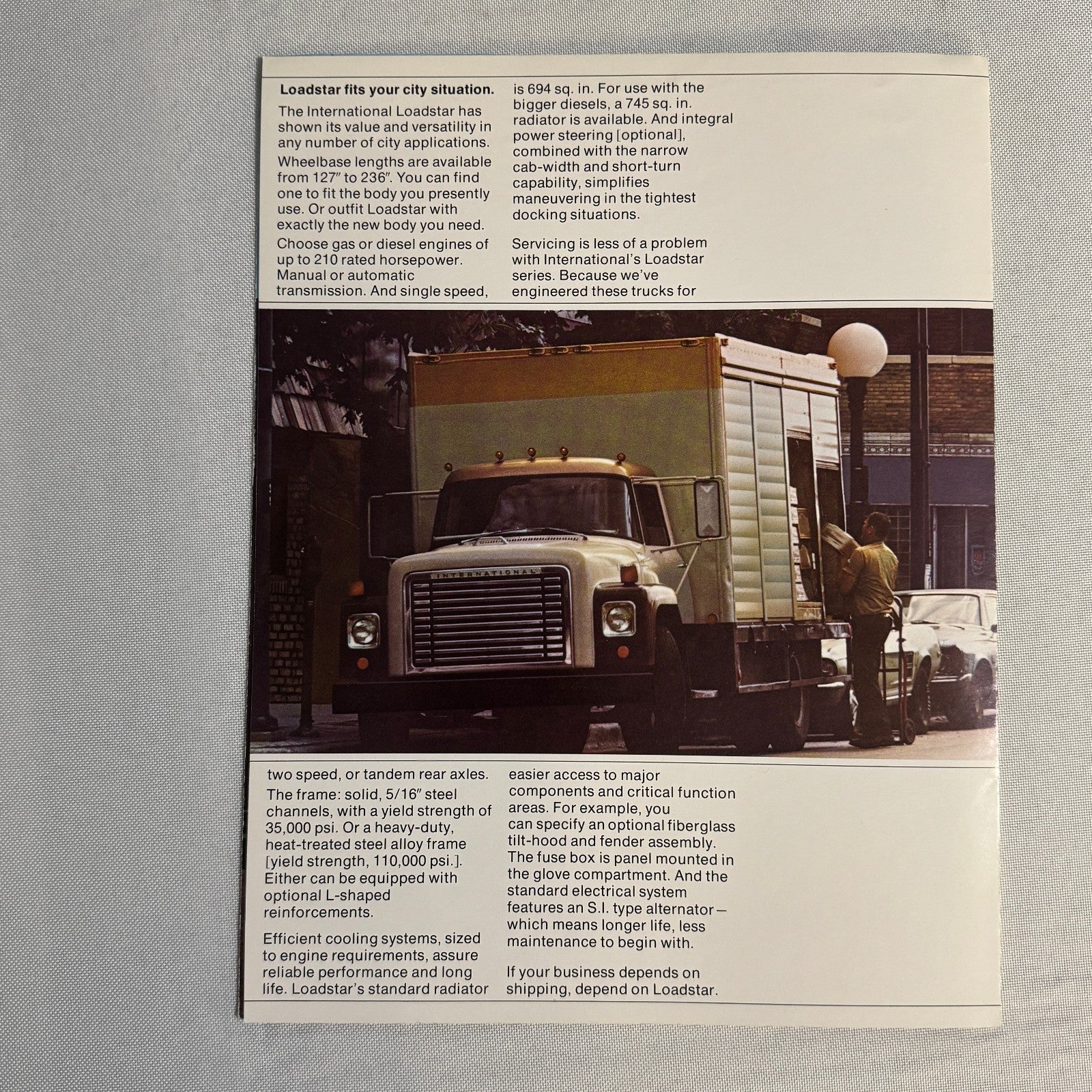 International Loadstar Truck Sales Brochure Catalog Vintage Advertising