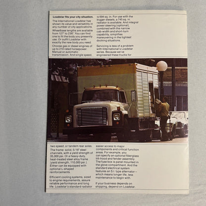 International Loadstar Truck Sales Brochure Catalog Vintage Advertising
