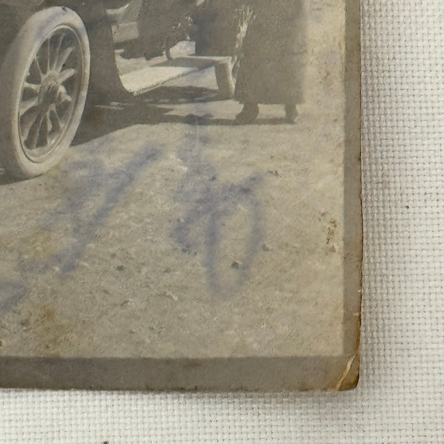 Vintage Photograph Photo Antique People in Early Automobile Car