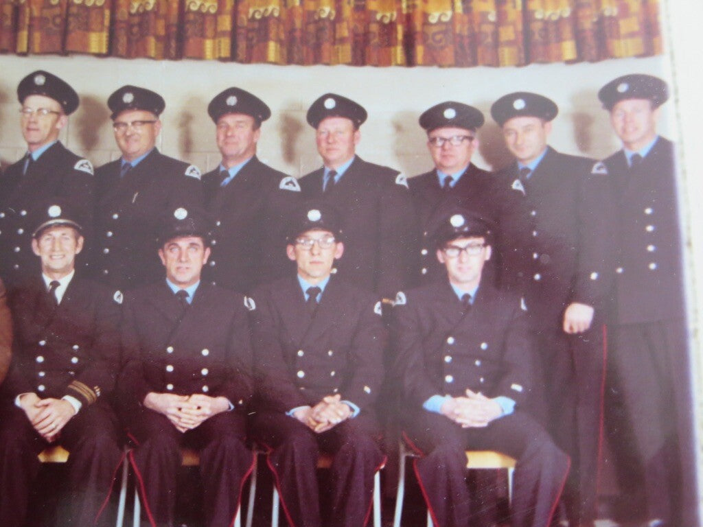 Vintage Fire Department Company Photo Photograph - 23 Firefighters - Canadian 