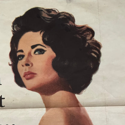 Vintage Movie Poster Butterfield 8 1960 Elizabeth Taylor Film