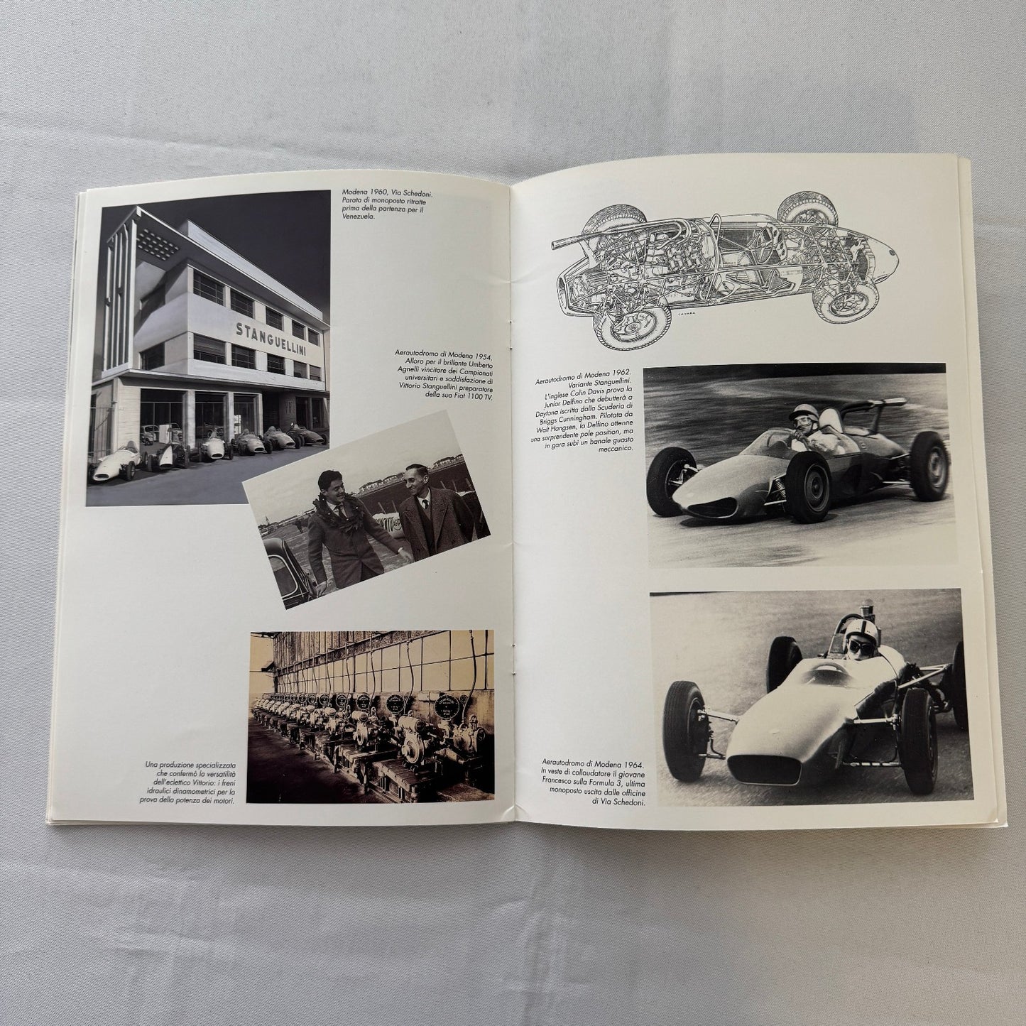 Stanguellini Racing Car Motorsport History Brochure Book 1998 Italian Text