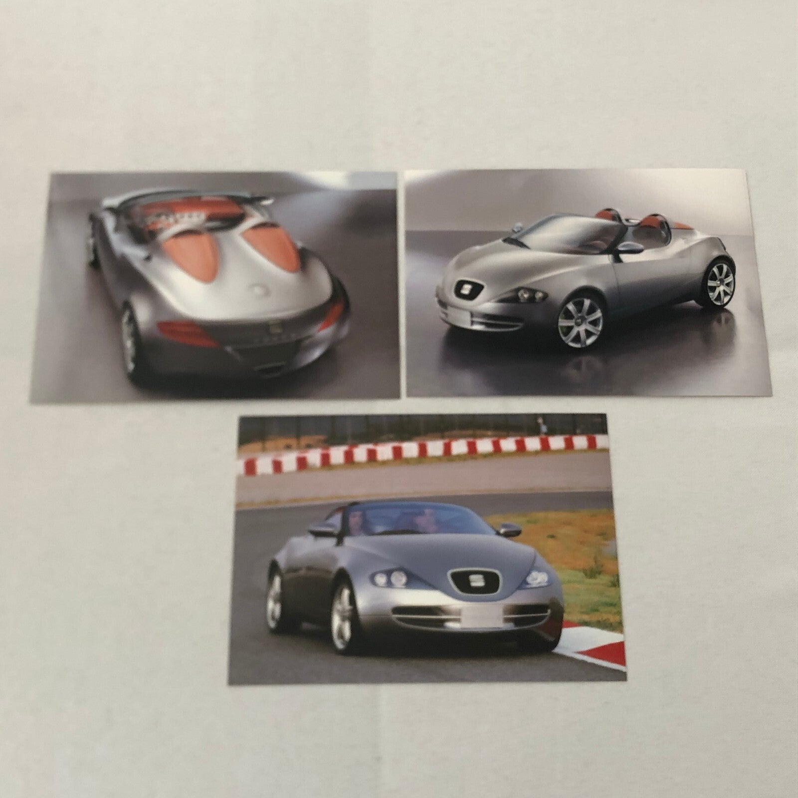 SEAT Tango Roadster Concept Car Factory Press Photo Photograph Lot 3x 2001