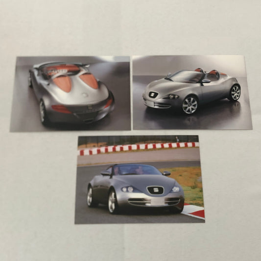 SEAT Tango Roadster Concept Car Factory Press Photo Photograph Lot 3x 2001