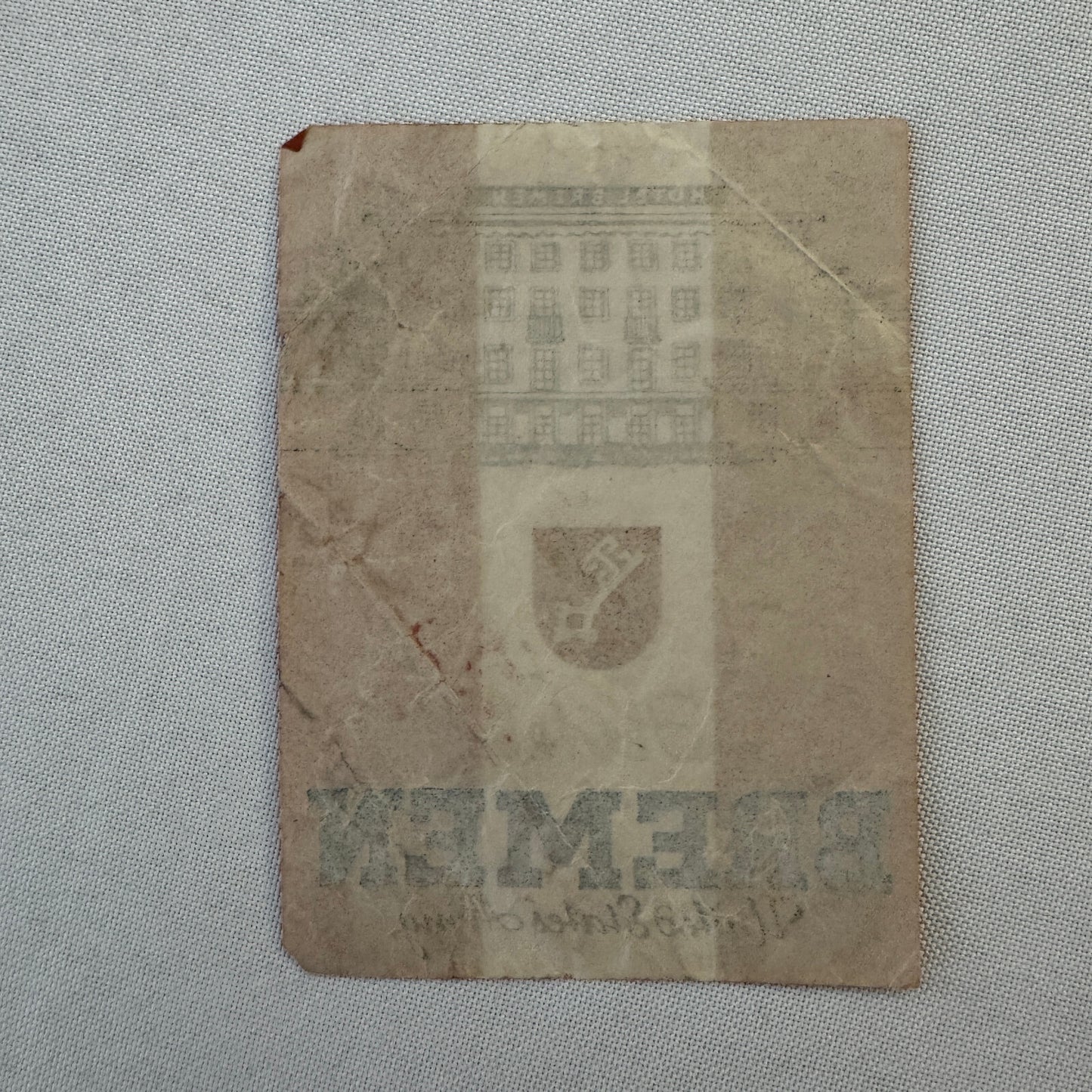 Vintage Hotel Travel Label Hotel Bremen United States Army Germany