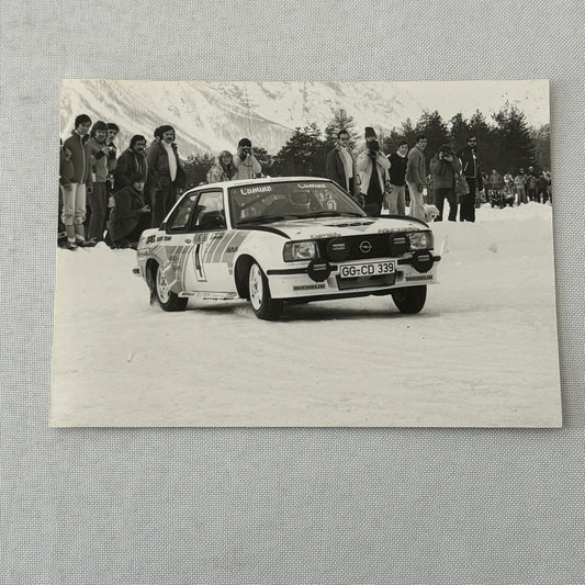 1980 Rallye Monte Carlo Press Photo Photograph DPPI Opel Ascona Rally Car