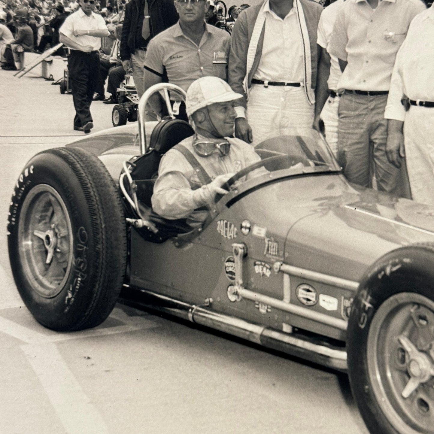 Vintage Indy Racing Photo Tony Bettenhausen 1959 Car Motorsport Modern Print