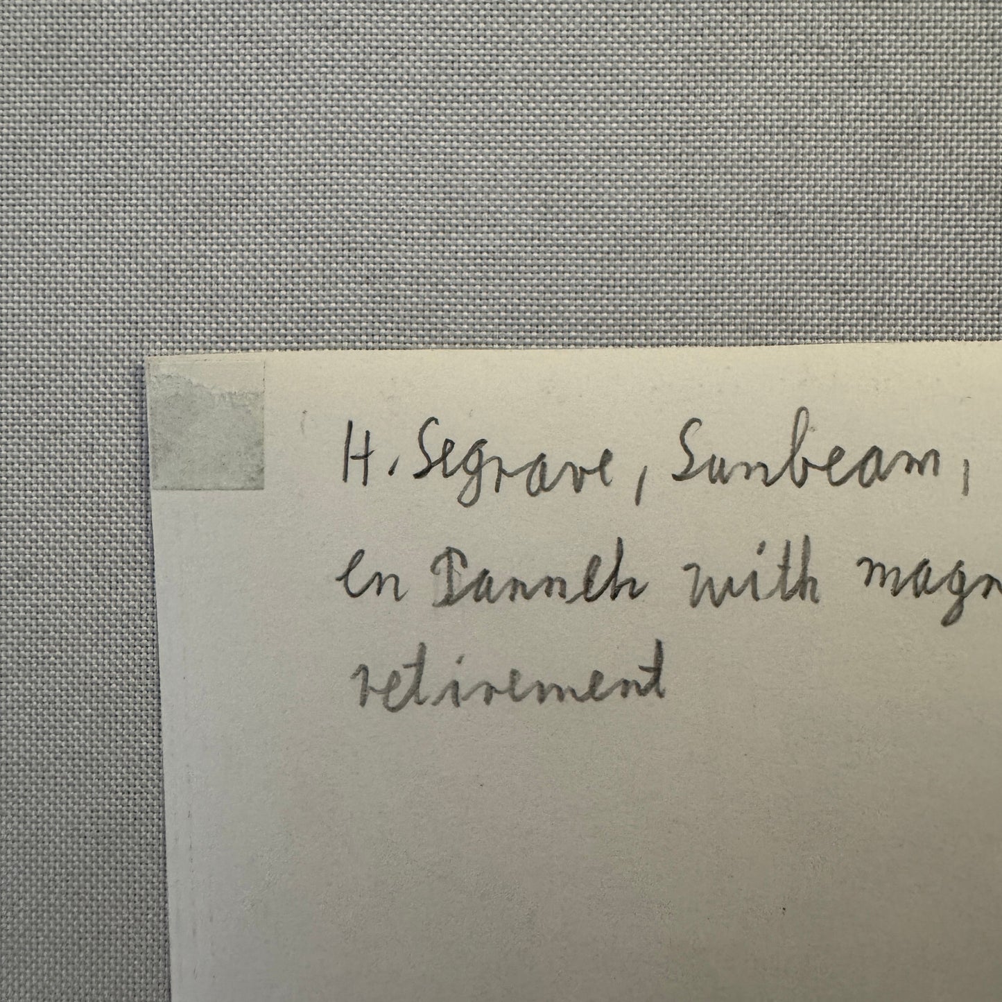 Henry Seagrave Sunbeam 1922 Tourist Trophy TT Race Racing Photo Photograph