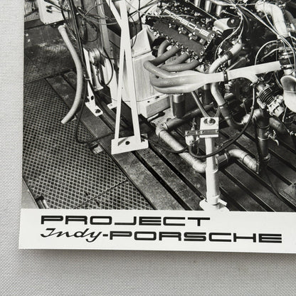 Porsche Quaker State Indy Racing Engine Factory Press Photo Photograph Vintage