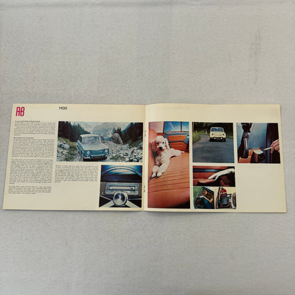 Renault R8 Car Sales Brochure Catalog Vintage Advertising Canadian 1100 Deluxe +
