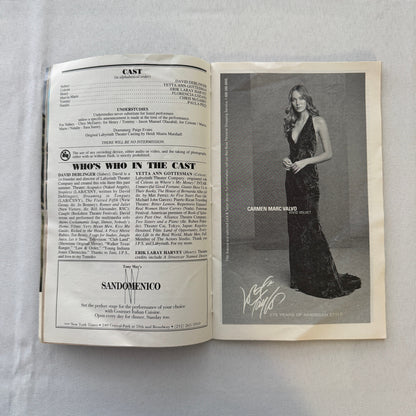 Where's My Money Signed Playbill Autographed Program David Deblinger 2001