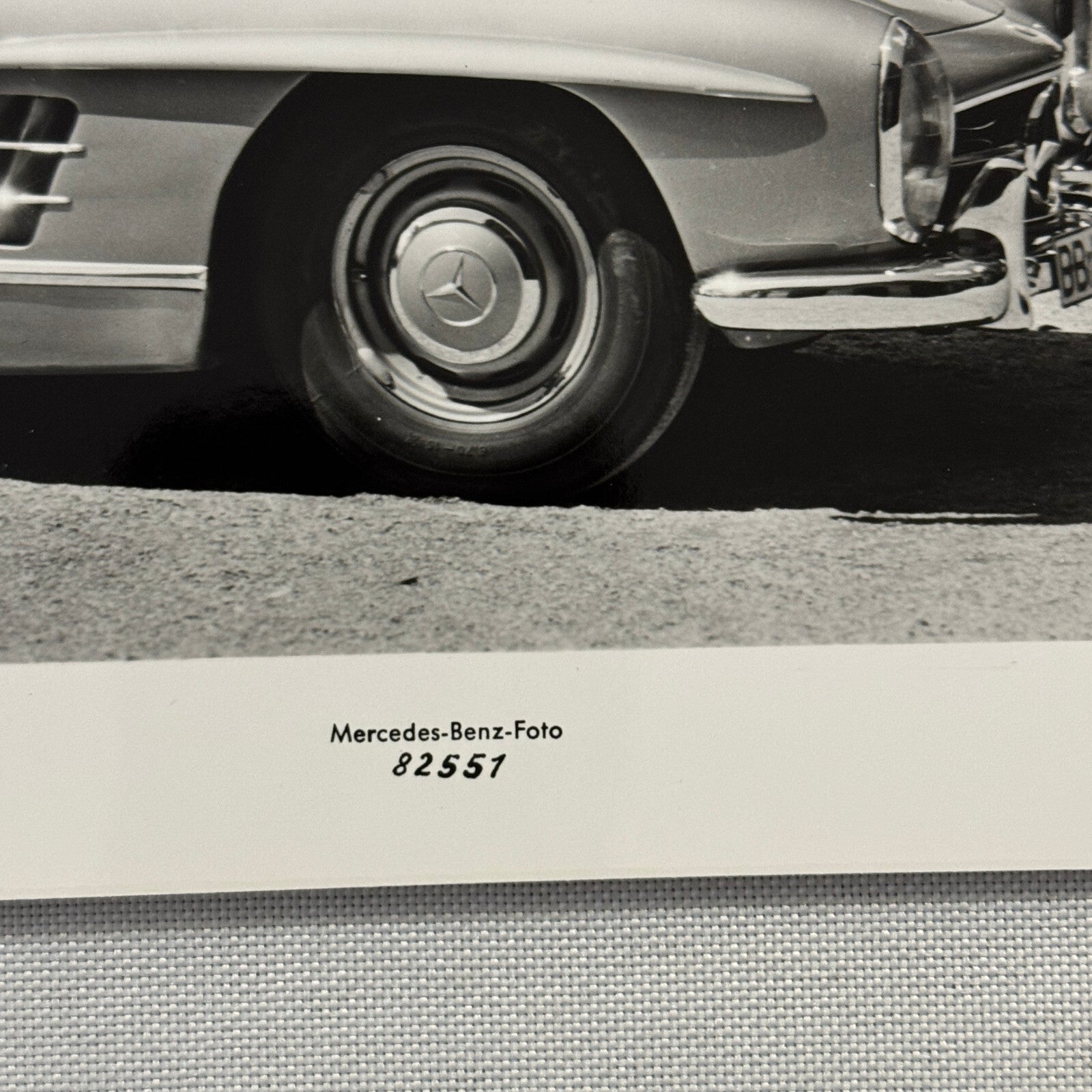 Mercedes Benz 300 SL Car Factory Photo Photograph Print Vintage