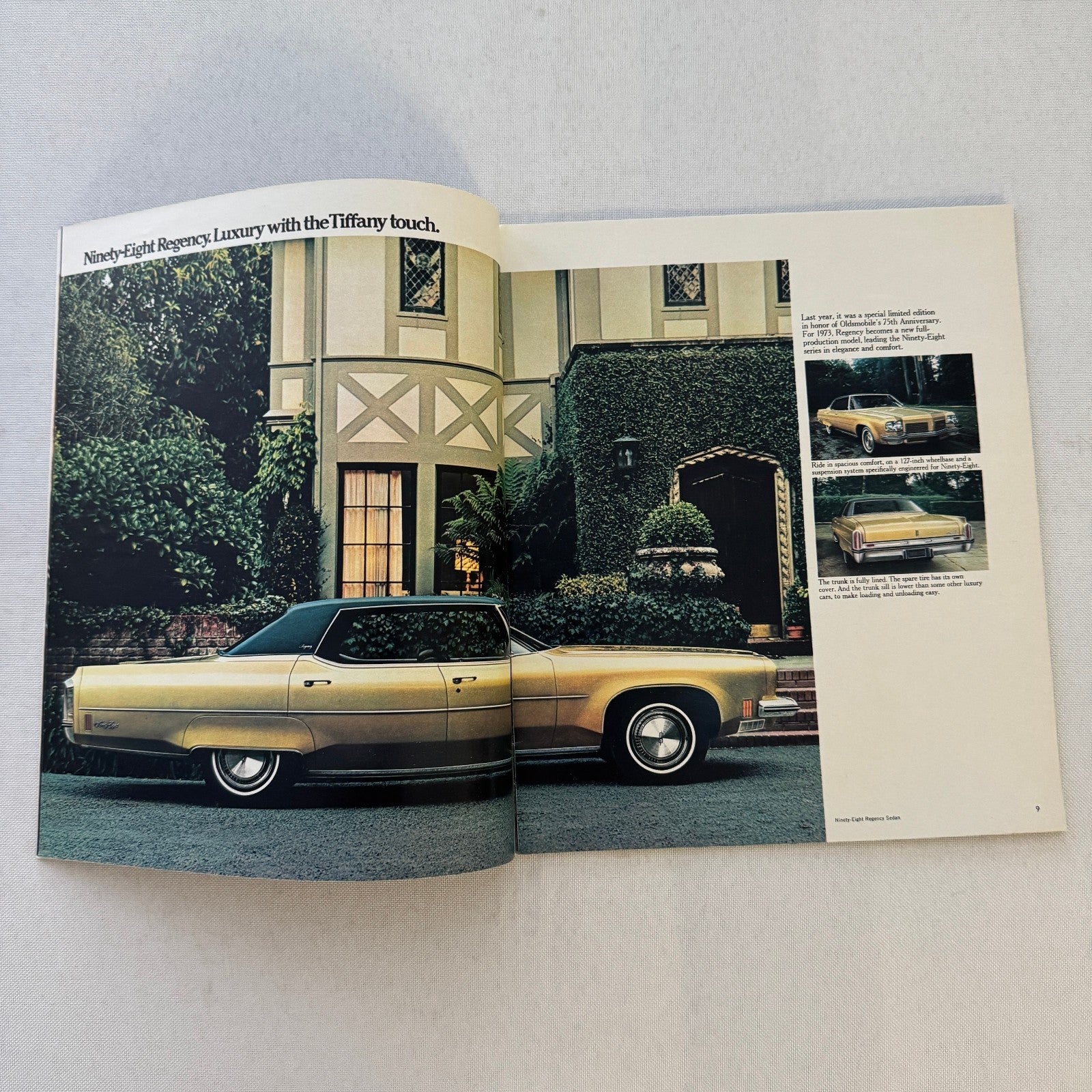 1973 Oldsmobile Sales Brochure Cutlass Supreme Omega Toronado Delta 88 Vintage