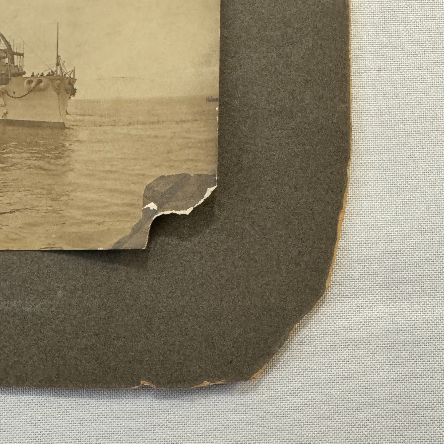 Vintage Boat Ship Photograph Nautical Antique Photo On Board