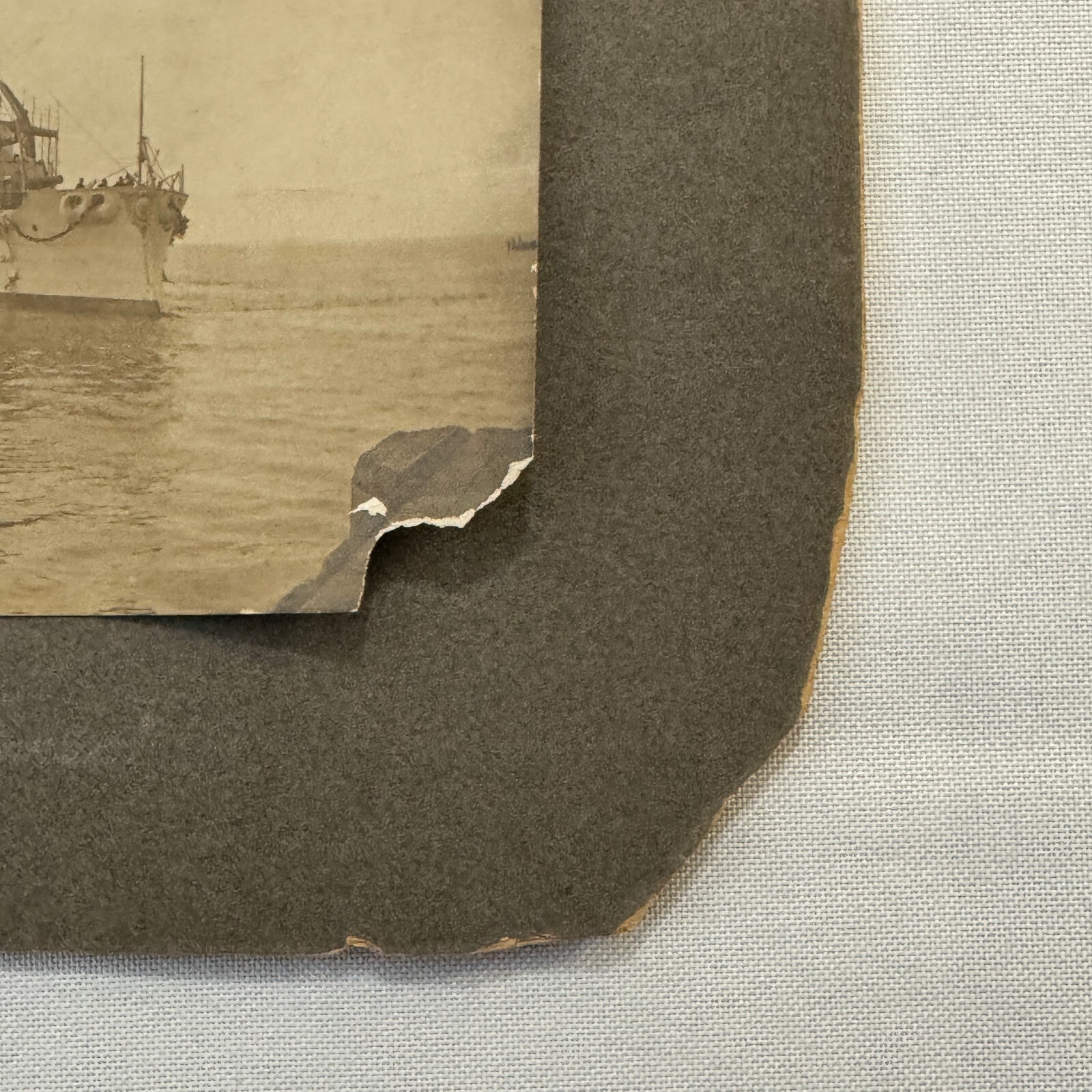 Vintage Boat Ship Photograph Nautical Antique Photo On Board