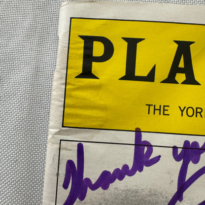 Roadside Cast Signed Program Playbill 2001 5x Signatures Julie Johnson +