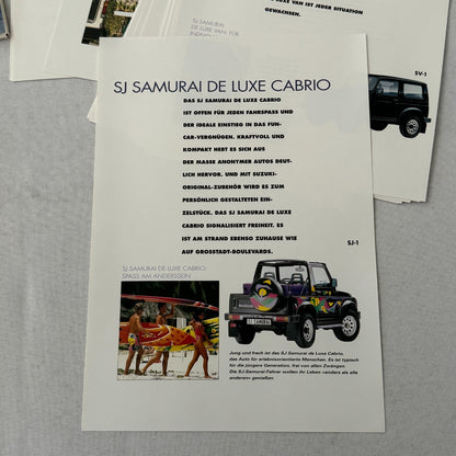 1993 Suzuki Press Kit Brochure German Suzuki Swift Samurai Vitara Super Carry