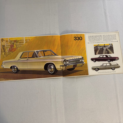 1964 Dodge Car Sales Brochure Catalog Polara 440 330 Vintage Advertising