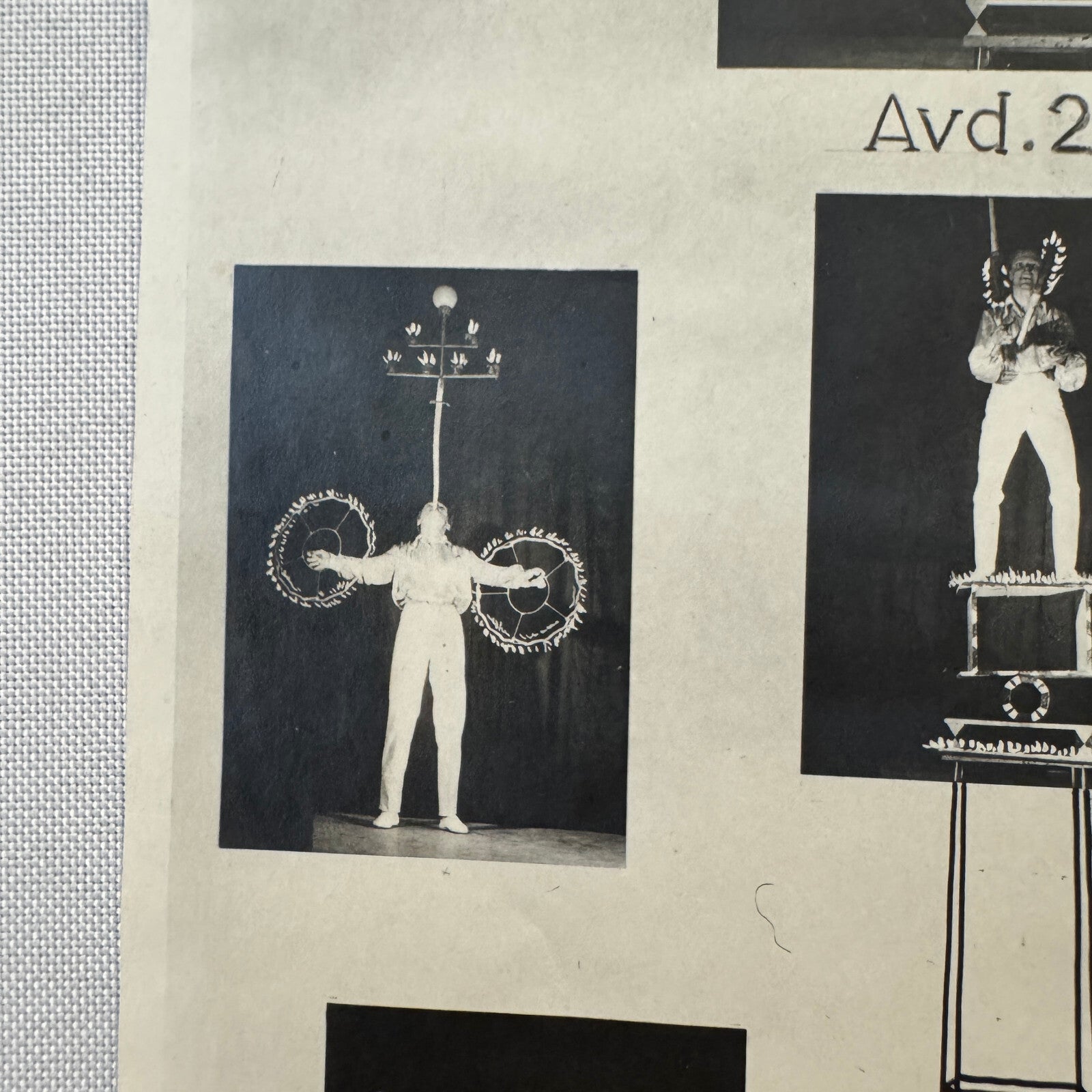 Vintage Circus Juggling Balancing Act Flyer Mrallano