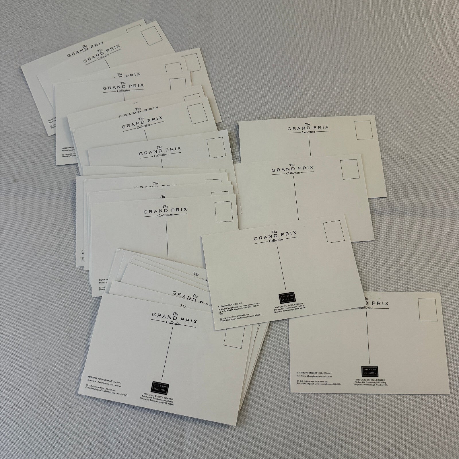 Racing Driver Legend Postcard Lot 28X Stirling Moss Jackie Stewart Jack Brabham