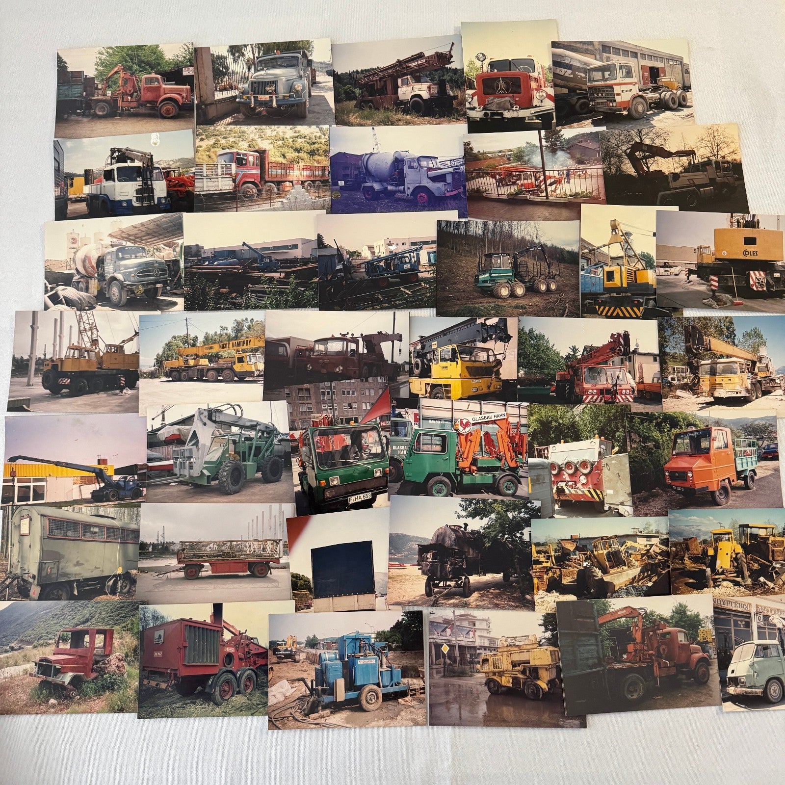 HUGE Vintage Truck and Construction Equipment Photo Lot 1980s Germany 300 Images