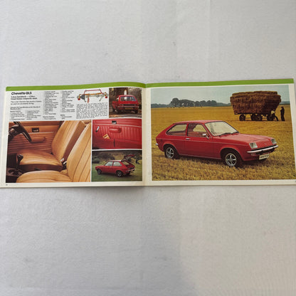 1978 Vauxhall Car Sales Brochure Catalog Chevette Viva Cavalier VX Series UK
