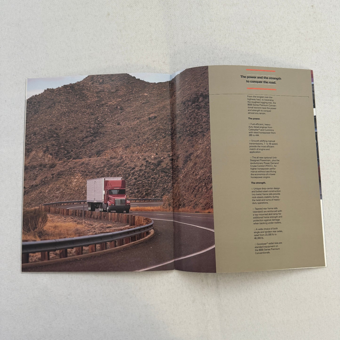 International 9000 Series Truck Sales Brochure Catalog Advertising