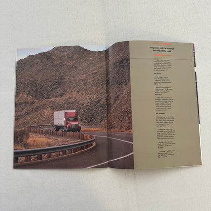 International 9000 Series Truck Sales Brochure Catalog Advertising