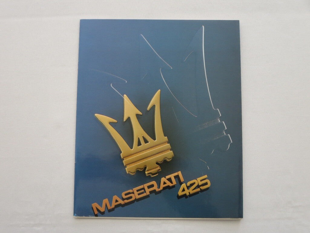 1986 ? Maserati Biturbo 425 Sales Brochure Catalog Advertising 