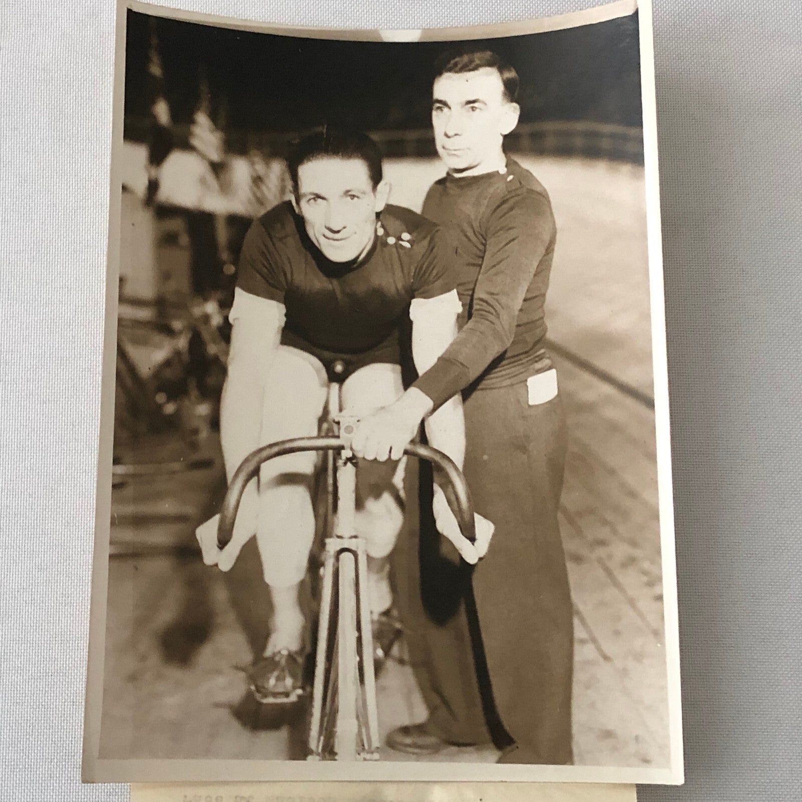 Press Photo Photograph Bicycle Racing Madison Square Gardens Bike Race