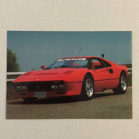Ferrari 288 GTO Car Postcard Post Card Ferrari 288GTO