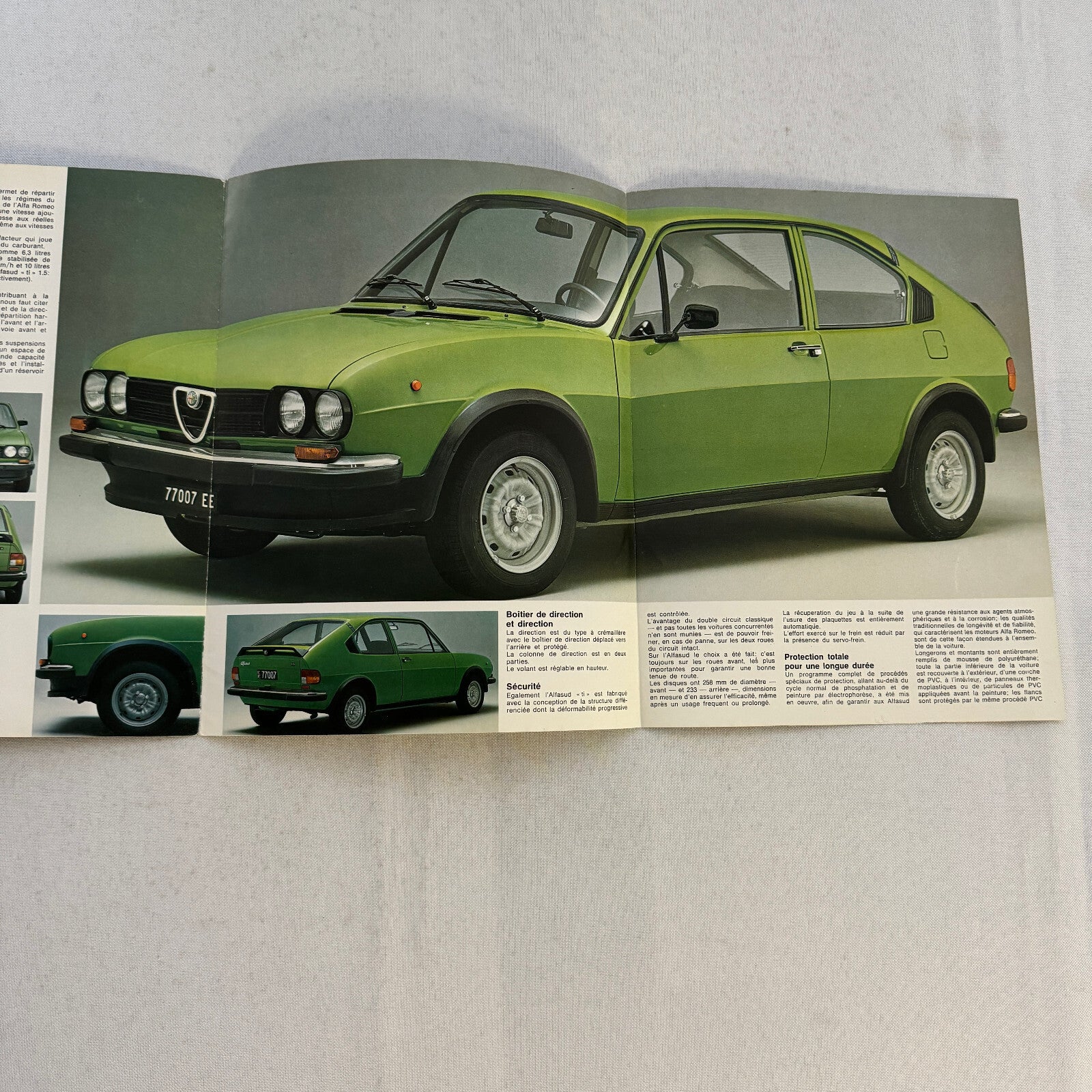 Alfa Romeo Alfasud Ti Car Sales Brochure Catalog Advertising FRENCH