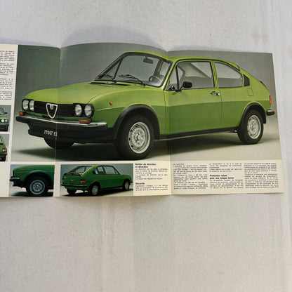 Alfa Romeo Alfasud Ti Car Sales Brochure Catalog Advertising FRENCH
