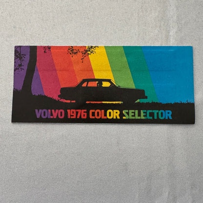 1976 Volvo Colour and Upholstery Car Sales Brochure Vintage 240 260 Series