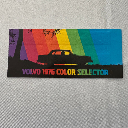 1976 Volvo Colour and Upholstery Car Sales Brochure Vintage 240 260 Series