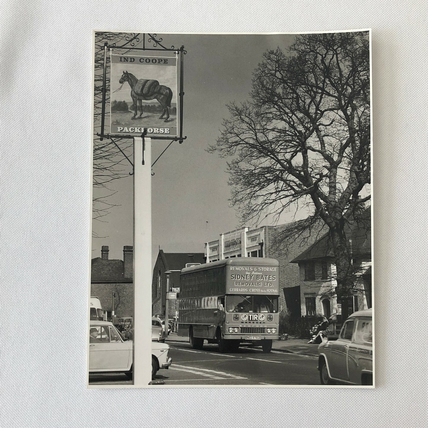 Vintage Bedford Moving Van Photo Photograph Image UK England 