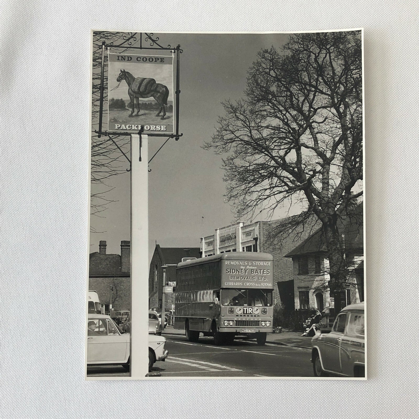 Vintage Bedford Moving Van Photo Photograph Image UK England 
