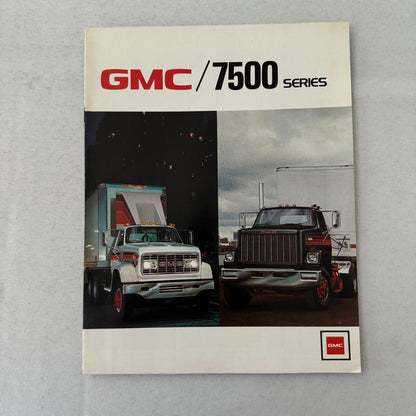 GMC 7500 Series Truck Sales Brochure Catalog Advertising Vintage
